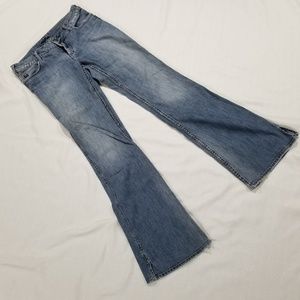 SILVER Matrix Jeans - Flare, Split, Distressed